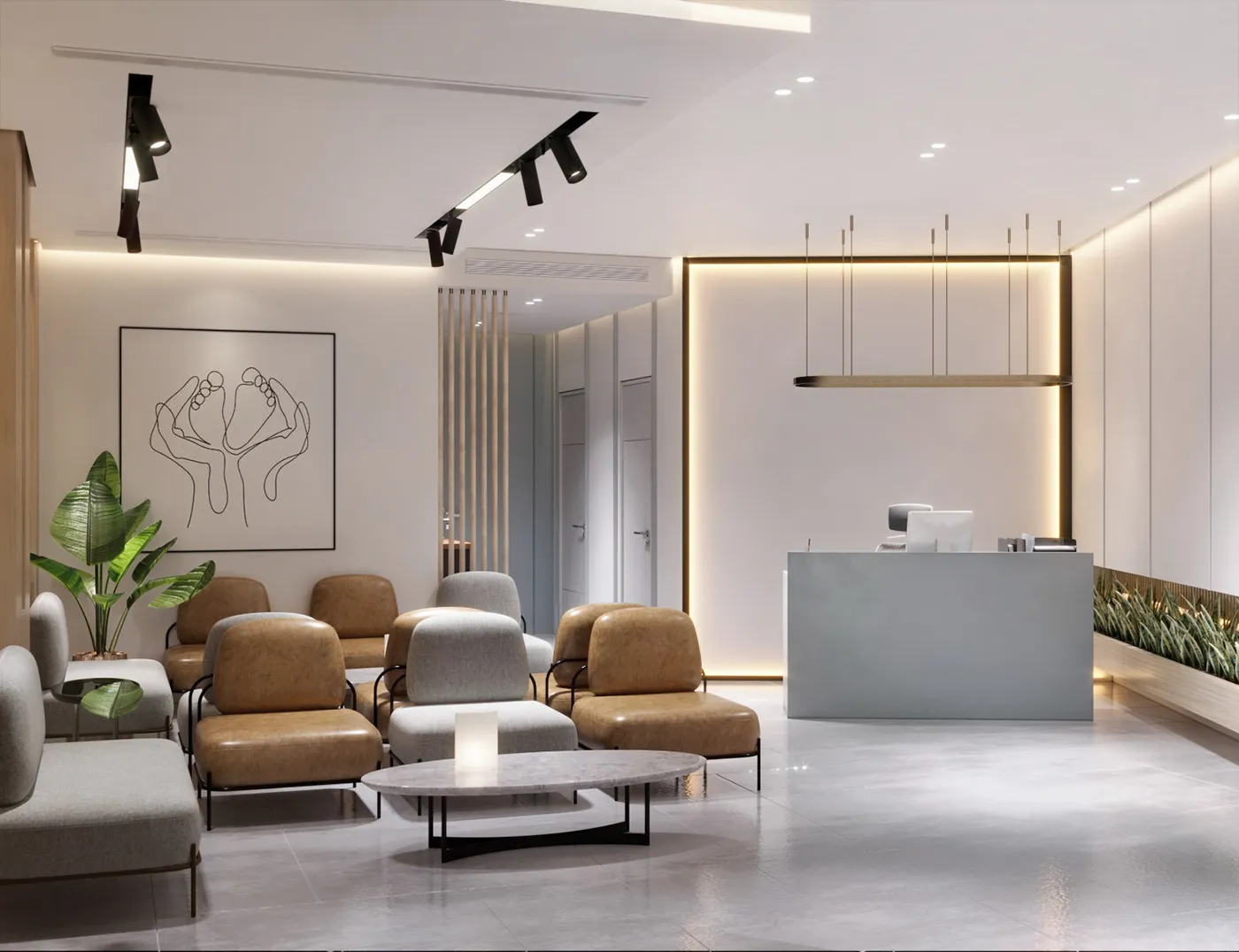 chaise pour Salle d’attente coin de chaises